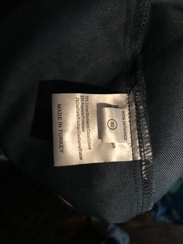 WON HUNDRED Jacket 50 40 Navy Coat Basic Blue Denim Style New Men's - Picture 5 of 9
