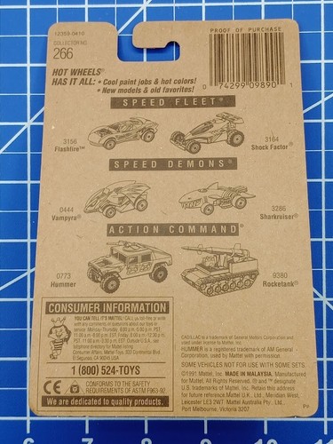 Hot Wheels by Mattel 1959 Purple Metalliac Cadillac 5spk/ White Wall Wheels - Picture 3 of 3