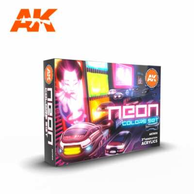 AK Interaktiv Neonfarben Set 3. Generation Acryl 6 Stck.