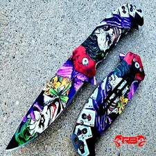8.5" Joker Tactical Spring Assisted Folding Blade EDC Pocket Knife Hunting