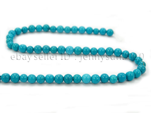 Stabilized Turquoise Gemstone Round Beads 16'' 2mm 3mm 4mm 6mm 8mm 10mm 12mm - Picture 14 of 30
