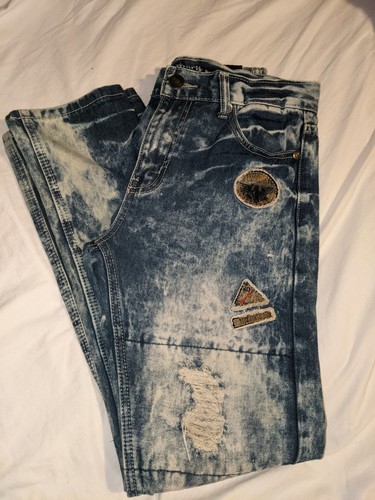 California Republic Trestles Supply Jeans Boys 16 Blue Stone Wash army Denim - Picture 3 of 8
