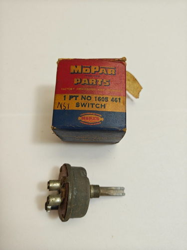 1955 Plymouth Savoy Belvedere Plaza Single Speed Wiper Switch 1605461 NOS - Picture 4 of 6