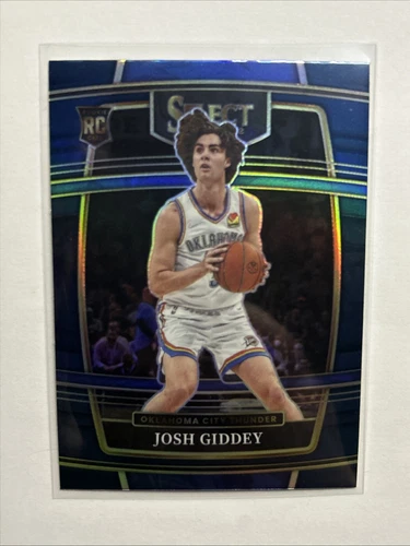 2021-22 Select Josh Giddey Blue Shimmer Prizm Concourse Rookie Card RC #58
