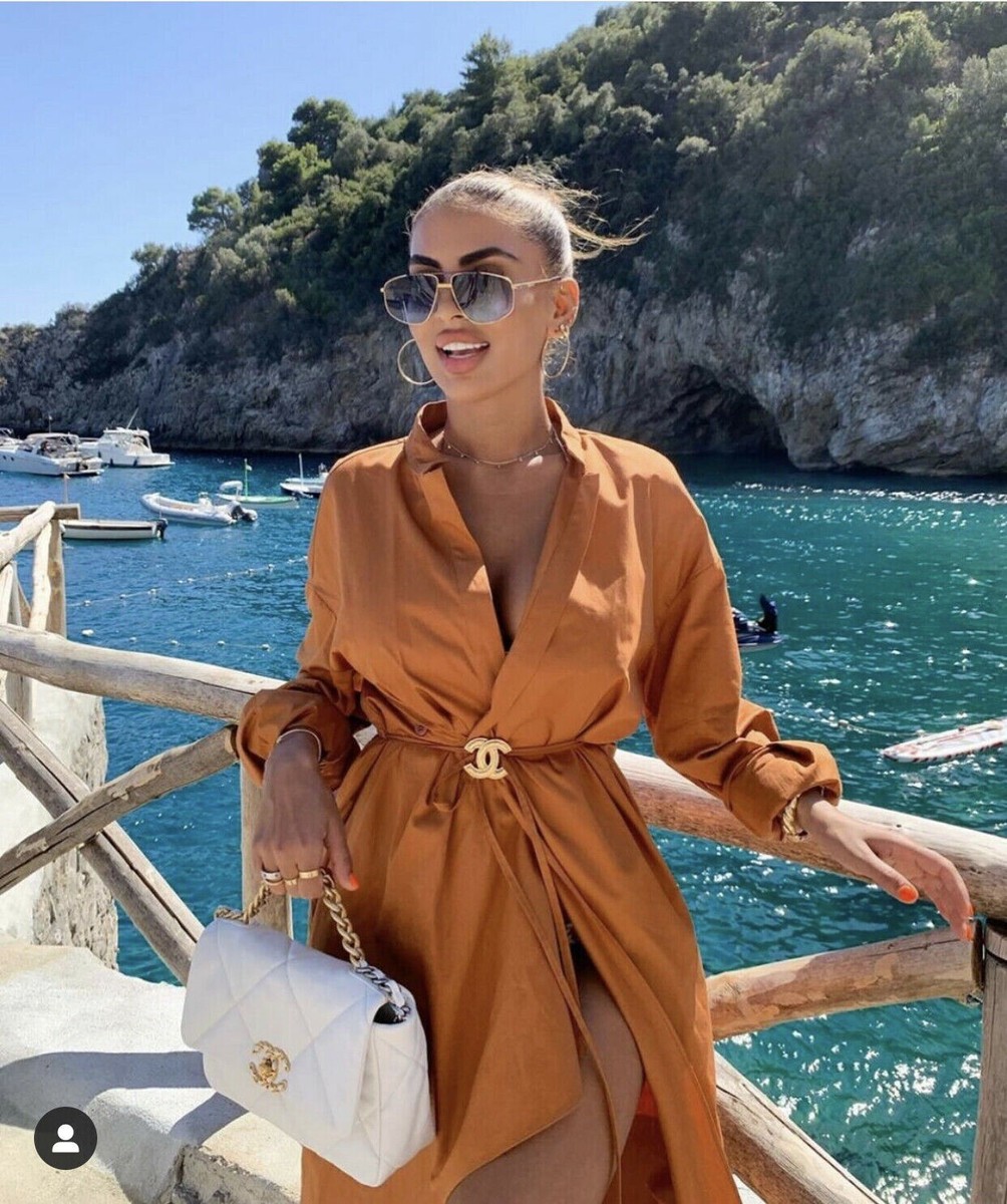 Zara Women Crossed Dress Camel 7947/202 | eBay