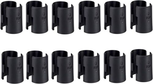 24 Pcs Wire Shelving Clips for 3/4 inches Post, Plastic Shelf Locking Clips