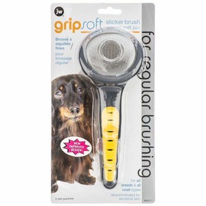 jw grip soft slicker brush