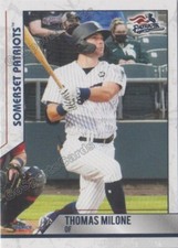 2021 Somerset Patriots Thomas Milone RC Rookie NY Yankees