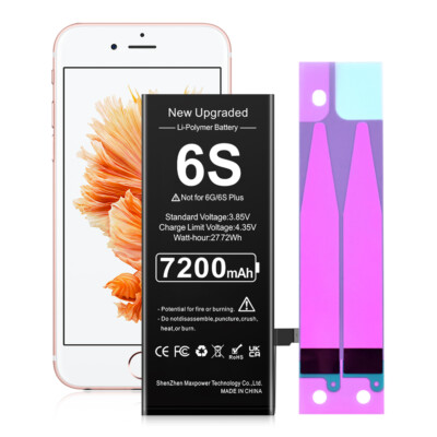 2024 Upgraded 7200mAh for iPhone 6S Battery Replacement High