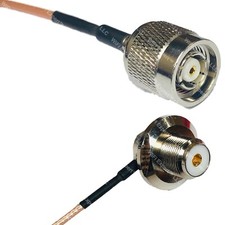 RG316 RP-TNC MALE to UHF Female Angle Bulkhead RF Cable Rapid-SHIP LOT