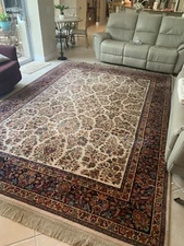 Large Karastan Saroukk Rug #785 Original 700 Series 8.8 x 15 ft Red Wool Rug