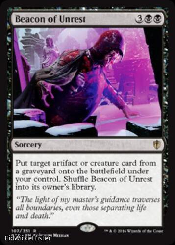 Beacon of Unrest Near Mint Normal English - Magic the Gathering - Commander 2016 - Picture 1 of 1