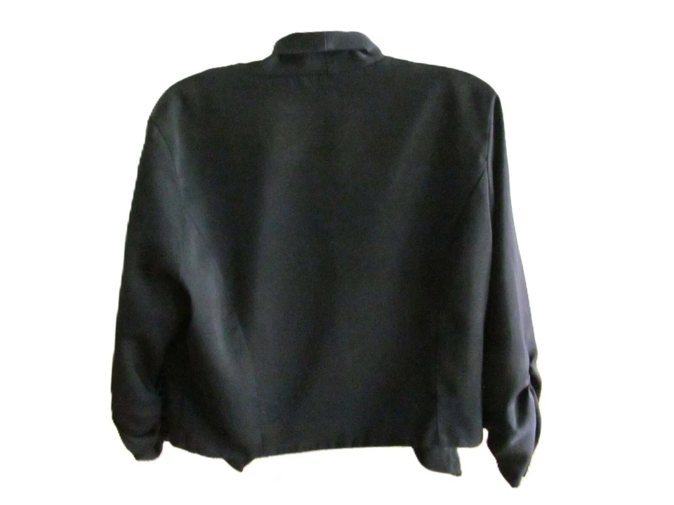Chaqueta cárdigan Body Central negra frente abierto para mujer talla L Foto 3 de 4