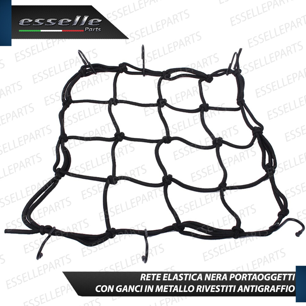 000120189 RETE RAGNO MOTO SCOOTER NERA PORTAPACCHI SERBATOIO CASCO SELLA