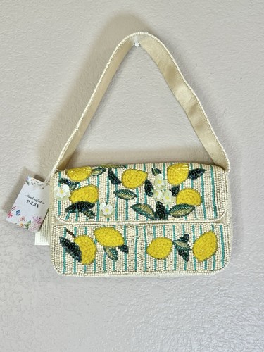 TikTok Viral Beaded Bag Lemons Made in India Tommy Fiona Gloral Lemon ๐ New