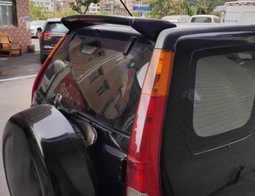 Glossy Black W/Light Rear Roof Window Spoiler Wing For 2001-2006 Honda CRV CR-V - Picture 2 of 5