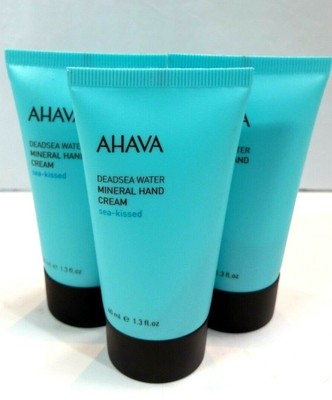 LOT OF 3: AHAVA Deadsea Water Mineral Hand Cream Sea-Kissed 40 ml