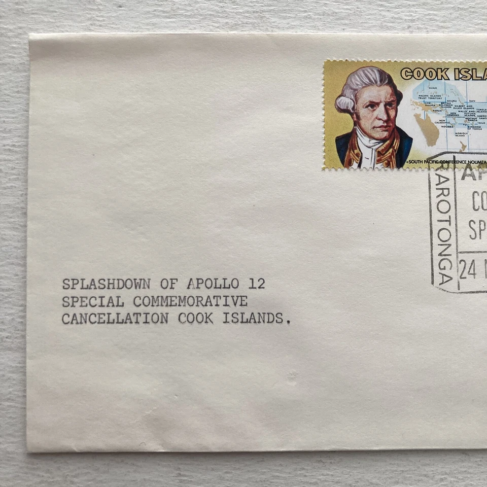 Apollo 12 Splashdown Commemorative Cook Island Cancel 11-24-1969 - Image 2 of 4