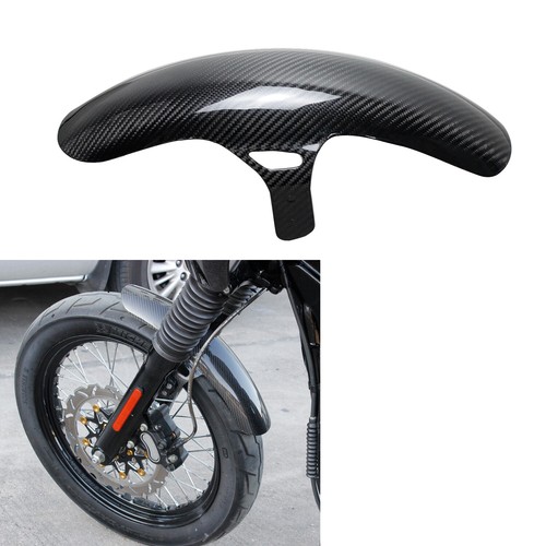 Carbon Fiber Front Fender for Harley Dyna FXDB 103 FXDL 103 FXDLS FXDC/I 07-23  - Picture 2 of 7