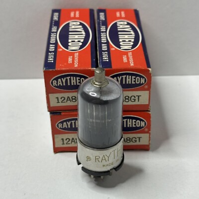Lot Of 4: Raytheon 12A8GT Vacuum Tube N.O.S.