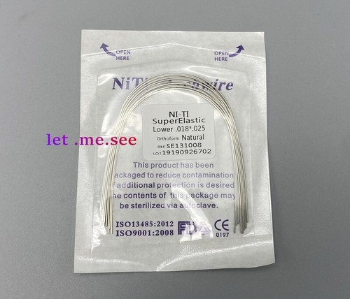 Dental Orthodontic Super elastic Ni-Ti Arch wire Round Rectangular Natural Form - Picture 8 of 19