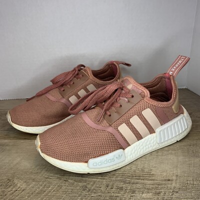 Adidas Nmd r1 Raw Pink White s76006 Women's Size Rare!