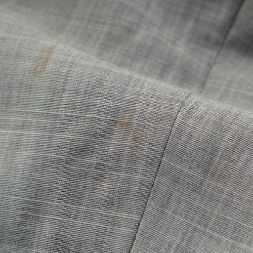 ISSEY MIYAKE wool Mao collar jacket Pants setup slacks ME41-FB005 Gray Green M - Picture 11 of 18