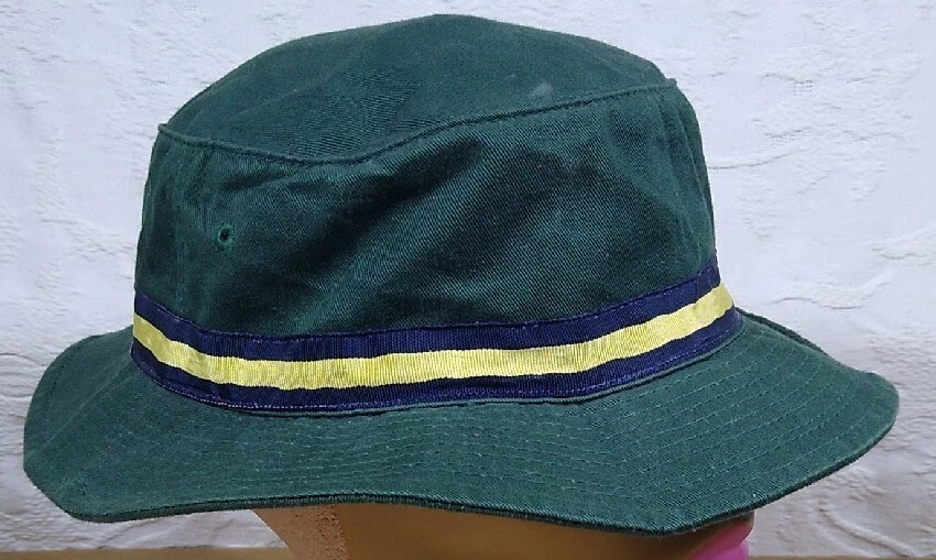 Polo Golf Ralph Lauren RARO! Chapéu balde verde caçador feito nos EUA anos 90 tamanho médio  - Imagem 3 de 4