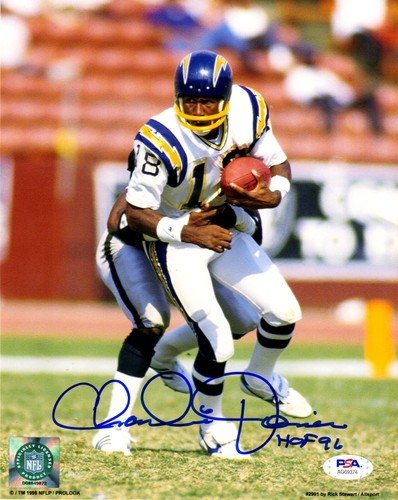 Charlie Joiner autographed signed inscribed 8x10 photo San Diego Chargers PSA