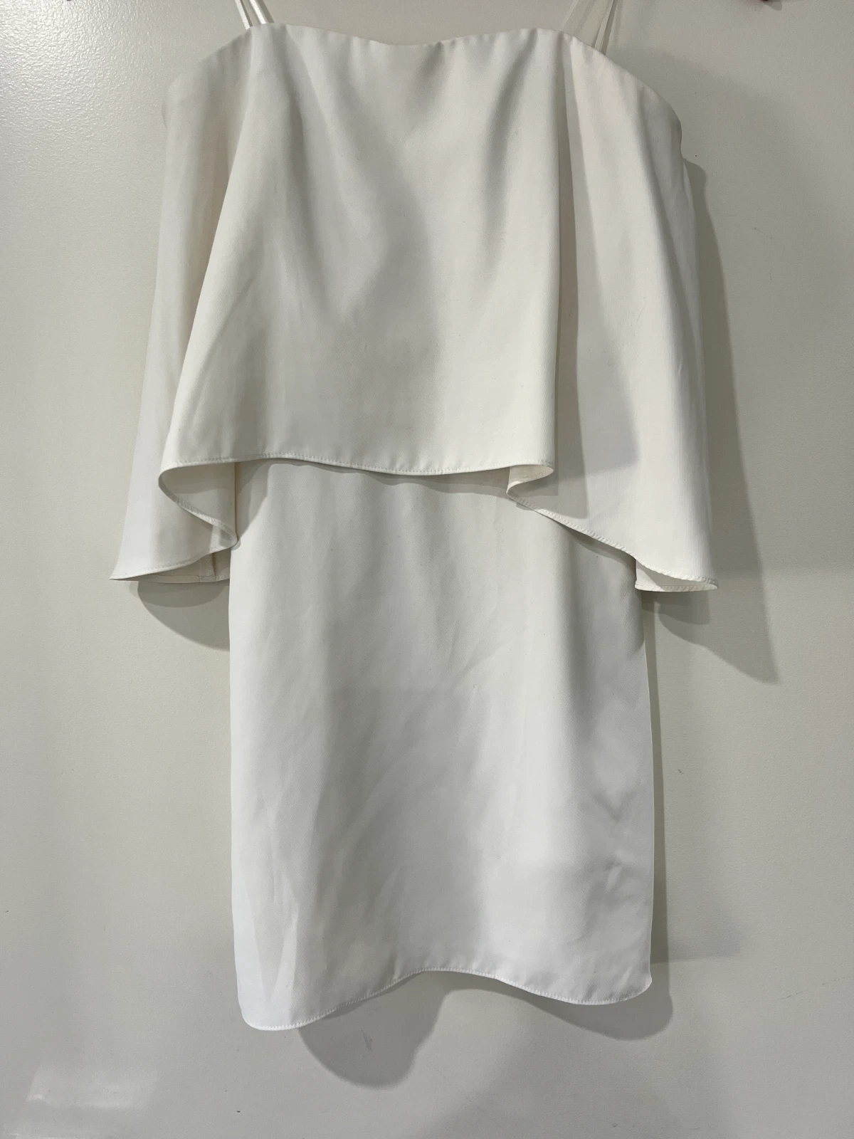 Amanda Uprichard Strapless Mini Dress   Long Top Sweetheart Neckline White XS