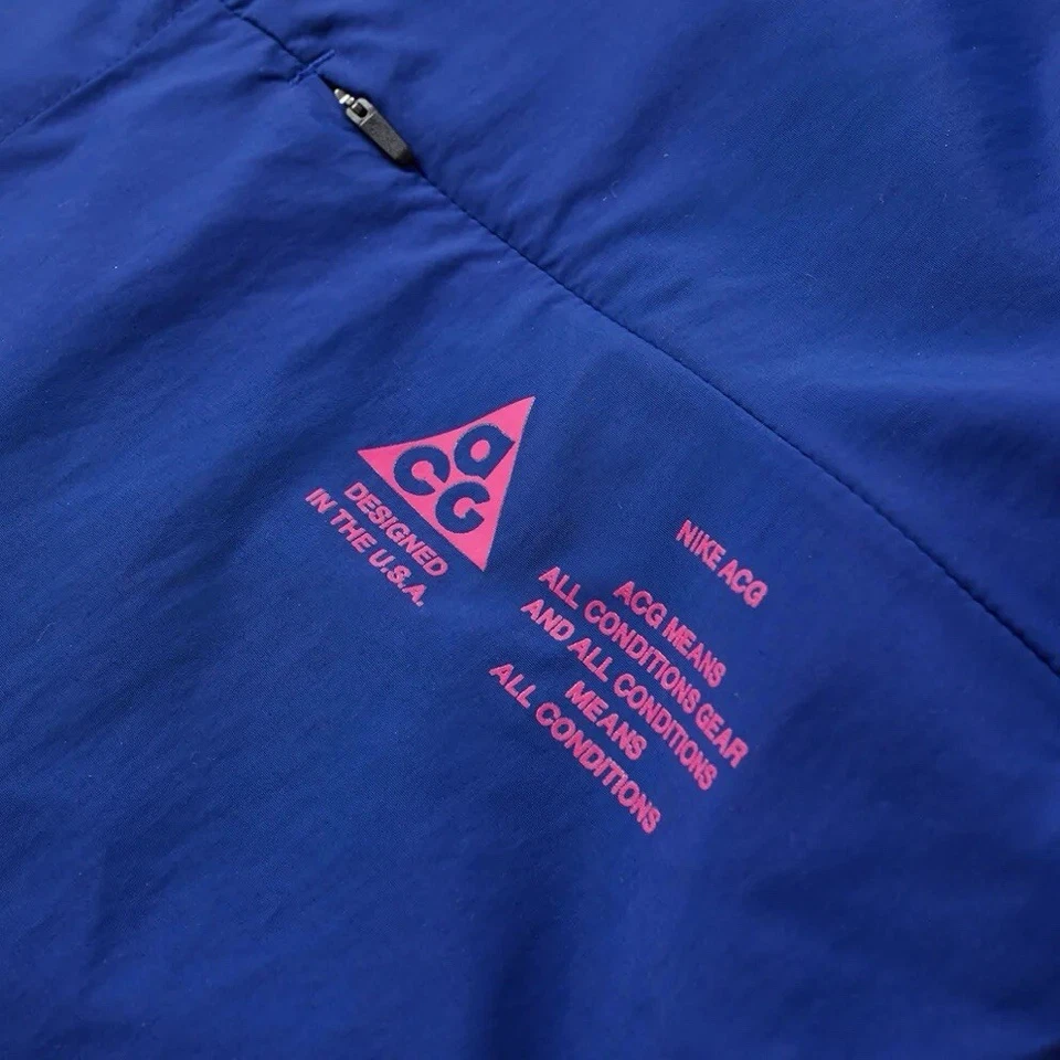 Nikelab ACG Tech Shirt Jacket Medium Nylon Snap Sling EDC Errolson Hugh Blue  - Image 3 of 4