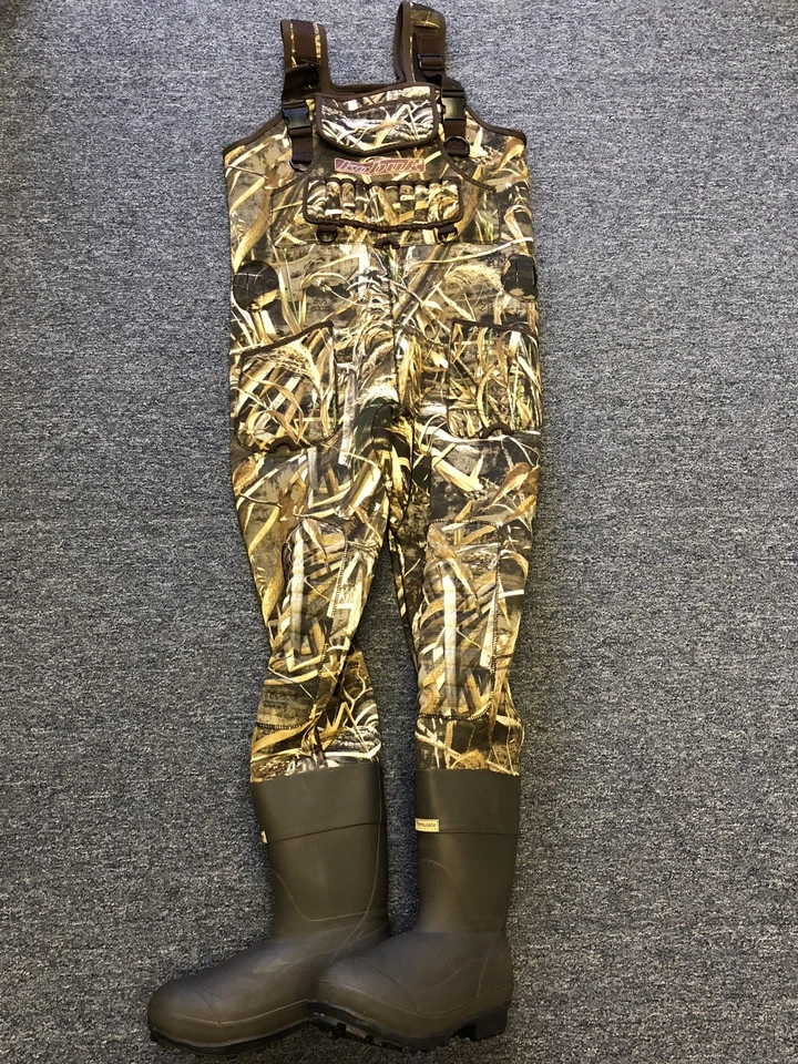 New 5mm Kobuk Max-5 Camo Neoprene Fishing/ Hunting Wader Lug Size 13R 1600 Gram - Image 2 of 4