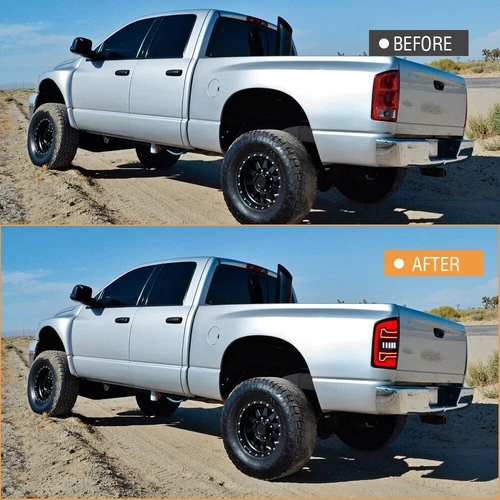 Full LED Tail Lights For Dodge Ram 1500 2500 3500 2002-2006 Sequential Lamps - Picture 2 of 12