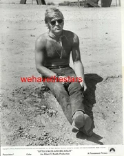 Vintage Robert Redford BEEFCAKE HAIRY CHEST SEXY '70 FAUSS Publicity Portrait