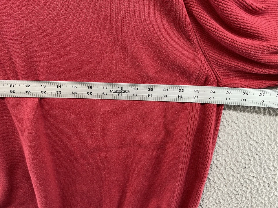 Vintage Y2K LEVIS Knit Sweater Heavy Cotton Crewneck Red Men’s Size 2XL - Image 4 of 4