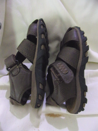 BOYS DAVIS SIZE 9 BROWN EVERYDAY SANDELS/SHOES GREAT COND/ LITTLE WEAR - Picture 4 of 4