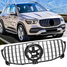GT Front Grille For 2020-ON Mercedes Benz W167 GLE-CLASS standard Black Chrome