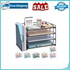 New Listing4-Tier Paper Organizer with Magazine Holder, Desk Organizers and Accessories, De