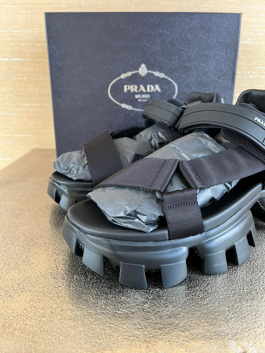 Prada ,Cloudburst Thunder Sandals in Black BNIB 43 | eBay Prada ,Cloudburst Thunder Sandals in Black BNIB 43 | eBay