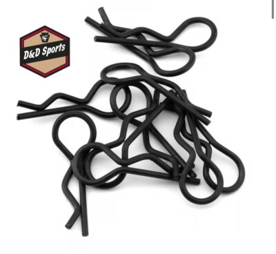 EcoPower ECP-3063 - 1/10 Body Clips (Black) (10)