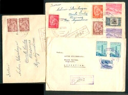 BOLIVIA Sc 306x4 307x2 379 384x2 352 383 C178 179 ALTRI SU 4 COPERTINE REGISTRO FVF