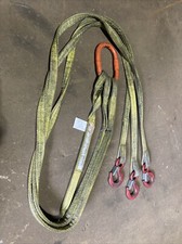 BRIDLE Polyester 3Leg Lifting/sling, Ring And Snap Hooks 8150 LBS Capacity 7’