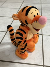 1998 Disney Mattel Vintage TIGGER Toy Talking Hopping Bouncing Plush Works 12 in