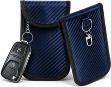Upgraded Faraday Key Fob Protector 2 Pack , RFID Blocking Faraday Bag for Car K