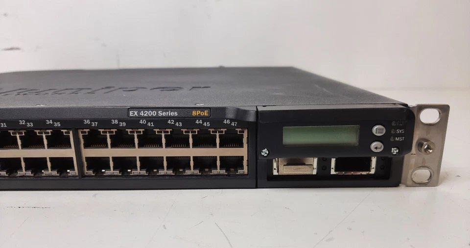 Juniper EX4200 48 Port Gigabit Switch 8 Ports PoE 2x 10 Gigabit XFP | EX4200-48T - Image 3 of 4