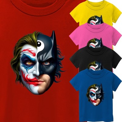 kids Funny Horror Joker Super Hero Short Sleeve T-Shirt USA New Graphic Gift Tee