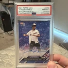 R0004 2024 TOPPS NOW #285B JAYDEN DANIELS 47/49 AUTOGRAPH BLUE AUTO PSA 8