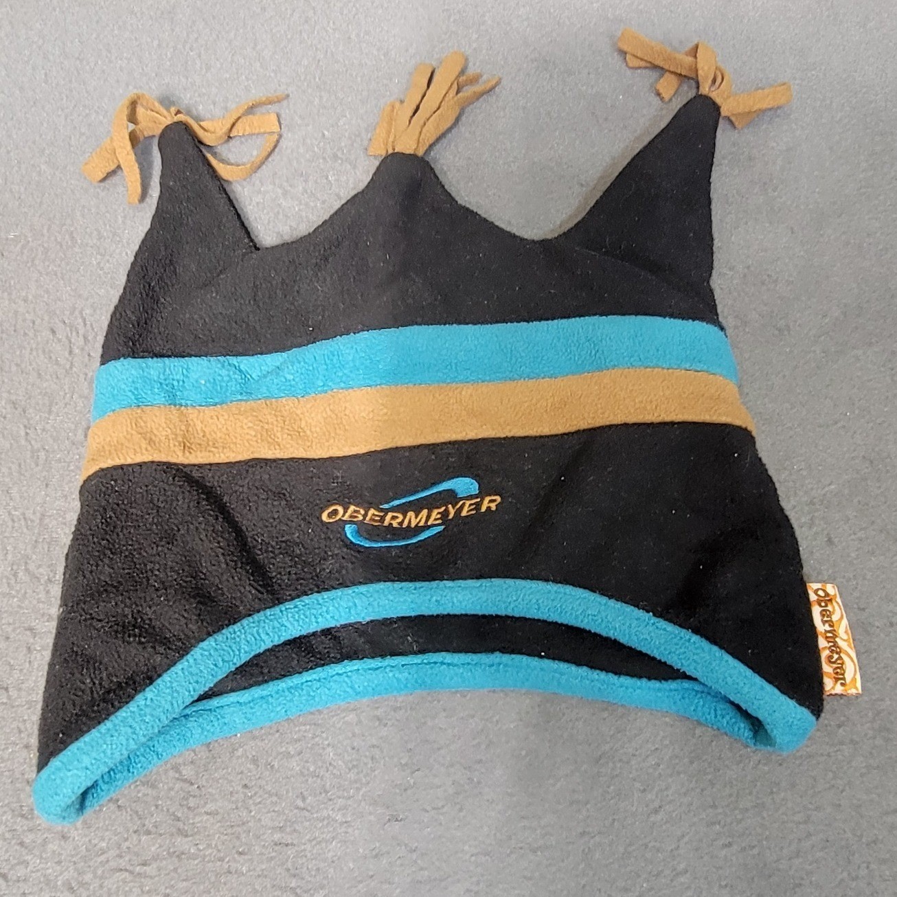 Obermeyer Fleece Jester Beanie Blue and Orange