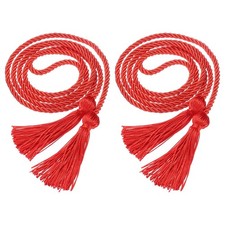 2 Pcs Graduation Cords 69" Long Graduation Tassel Honor Cords, Red