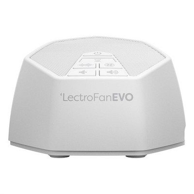 LectroFan EVO White Noise Sound Machine 22 Non-Looping Sounds Sleep Travel White
